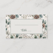 Carte De Placement Serene Green Botanique (Devant)