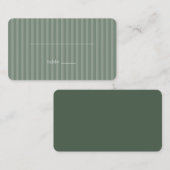 Carte De Placement Serene Green Stripes (Devant / Derrière)