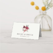 Carte De Placement Siège de mariage romantique en ivoire (Dos)