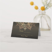 Carte De Placement Siège de table moderne en bronze marron terreux ma (Dos)