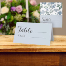 Siège Rustique Dusty Blue & Floral Mariage