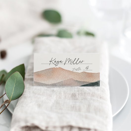 Carte De Placement Sierra Dusk | Mariage Sunset de Desert Mountain