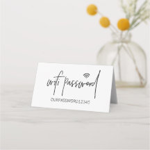 SIGNE SUPÉRIEURE DE LA Table De Mot De Passe WiFi