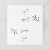 Carte De Placement Signes de remplissage de tentes Étiquette sans glu (Extérieur déplié)