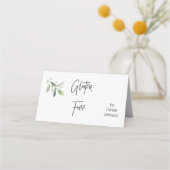 Carte De Placement Signes de remplissage de tentes pour Étiquette san (Devant)