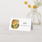 Carte De Placement Silhouette artistique Destination Mariage Art mode (Dos)