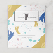 Carte De Placement Silhouette de la mariée et de la chambre (Extérieur déplié)