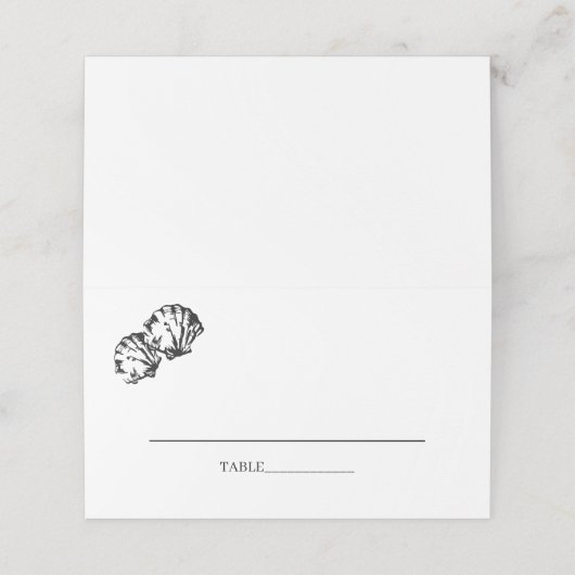 Carte De Placement Simple (Extérieur déplié)