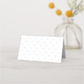 Carte De Placement Simple Bébé Cadeau Fête Taches Bleues (Dos)
