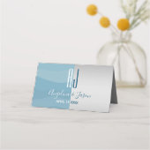 Carte De Placement Simple bleu (Devant)