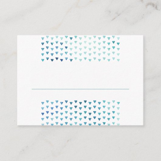 Carte De Placement SIMPLE BOHO PLACE CARDS motif moderne bleu (Devant)