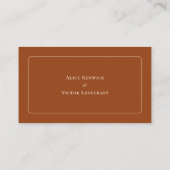 Carte De Placement Simple Boho Terracotta Mariage Entree Choix plat (Dos)