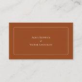 Carte De Placement Simple Boho Terracotta Mariage plat (Dos)