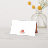 Carte De Placement Simple Chic Citrouilles d'automne Thanksgiving (Dos)