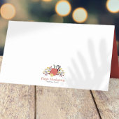 Carte De Placement Simple Chic Citrouilles d'automne Thanksgiving