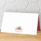 Carte De Placement Simple Chic Citrouilles d'automne Thanksgiving