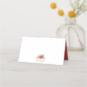 Carte De Placement Simple Chic Citrouilles d'automne Thanksgiving (Devant)