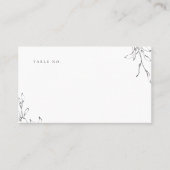 Carte De Placement Simple élégance botanique crête mariage monogramme (Devant)