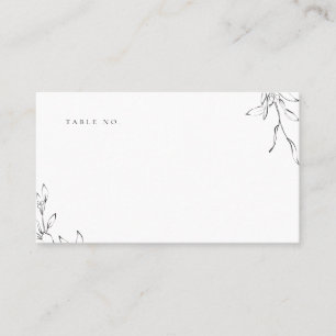 Carte De Placement Simple élégance botanique crête mariage monogramme