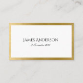 CARTE DE PLACEMENT SIMPLE ÉLÉGANT GOLD GRAY TYPOGRAPHIE 70 ANNIVERSAI (Dos)