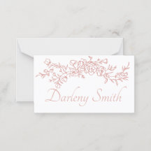 Carte de placement Simple Minimaliste