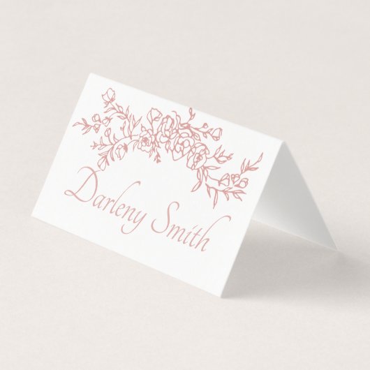 Carte de placement Simple Minimaliste (Front)