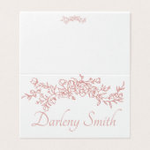 Carte de placement Simple Minimaliste (Outside Unfolded)