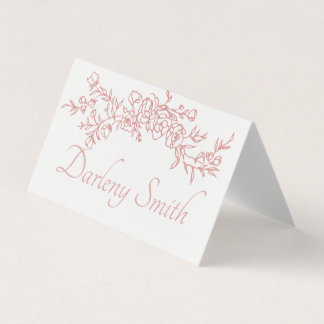 Carte de placement Simple Minimaliste