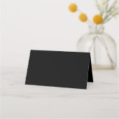 Carte De Placement Simple moderne Mariage noir et blanc (Dos)