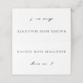 Carte De Placement Simple propre langue espagnole Boda Mariage Place (Extérieur déplié)