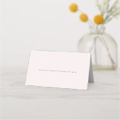 Carte De Placement Simple Romantique Pale Blush Classic Carte de séjo (Devant)