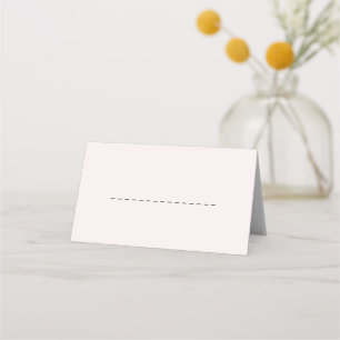 Carte De Placement Simple Romantique Pale Blush Classic Carte de séjo