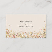 Carte De Placement Simple Russe Automne Beige Entree Choix plat (Dos)