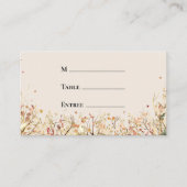Carte De Placement Simple Russe Automne Beige Entree Choix plat (Devant)