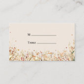 Carte De Placement Simple Russe Automne Beige Mariage plat (Devant)