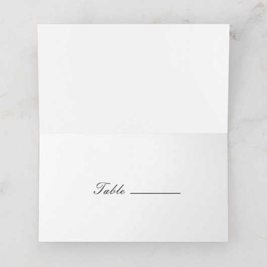 Carte De Placement Simple Serif Classic Joli Mariage (Intérieur déplié)