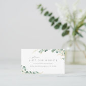 Carte De Placement Site mariage de l'eucalyptus rustique (Debout devant)