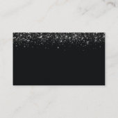 Carte De Placement Site mariage Design noir avec détails de Parties s (Dos)