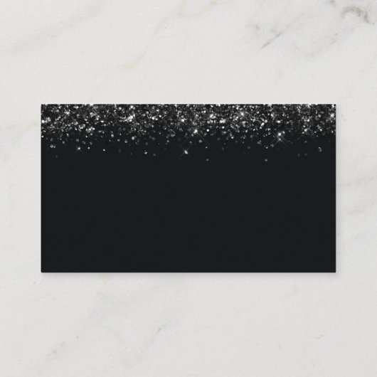 Carte De Placement Site mariage Design noir avec détails de Parties s (Dos)