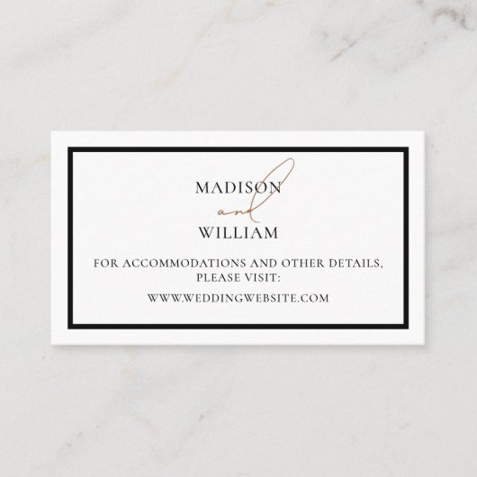 Carte De Placement Site mariage Design noir avec détails de Parties s (Devant)