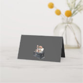 Carte De Placement Skeleton Couple Mariage (Dos)
