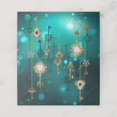 Carte De Placement Skeleton Keys on Green Background (Extérieur déplié)