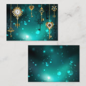 Carte De Placement Skeleton Keys on Green Background (Devant / Derrière)