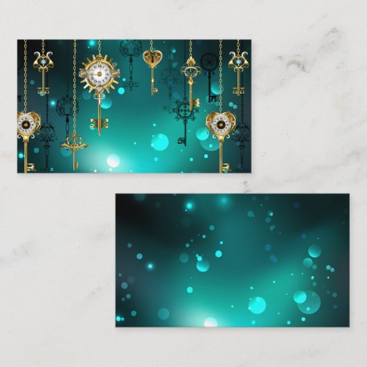 Carte De Placement Skeleton Keys on Green Background (Devant / Derrière)