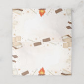 Carte De Placement S'more Campfire Food Tente Place Card (Extérieur déplié)
