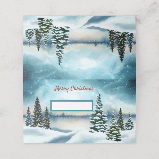 Carte De Placement Snowy pine (Extérieur déplié)