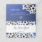 Carte De Placement Soccer Bar Mitzvah (Extérieur déplié)