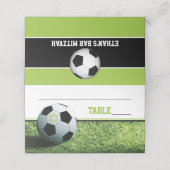 Carte De Placement Soccer Bar Mitzvah replié (Extérieur déplié)