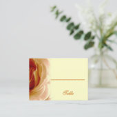 Carte De Placement Soft Gold Rose Place Card - Fête Anniversaire (Debout devant)