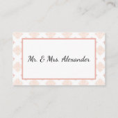 Carte De Placement Soft Peachy Blush Damask (Devant)